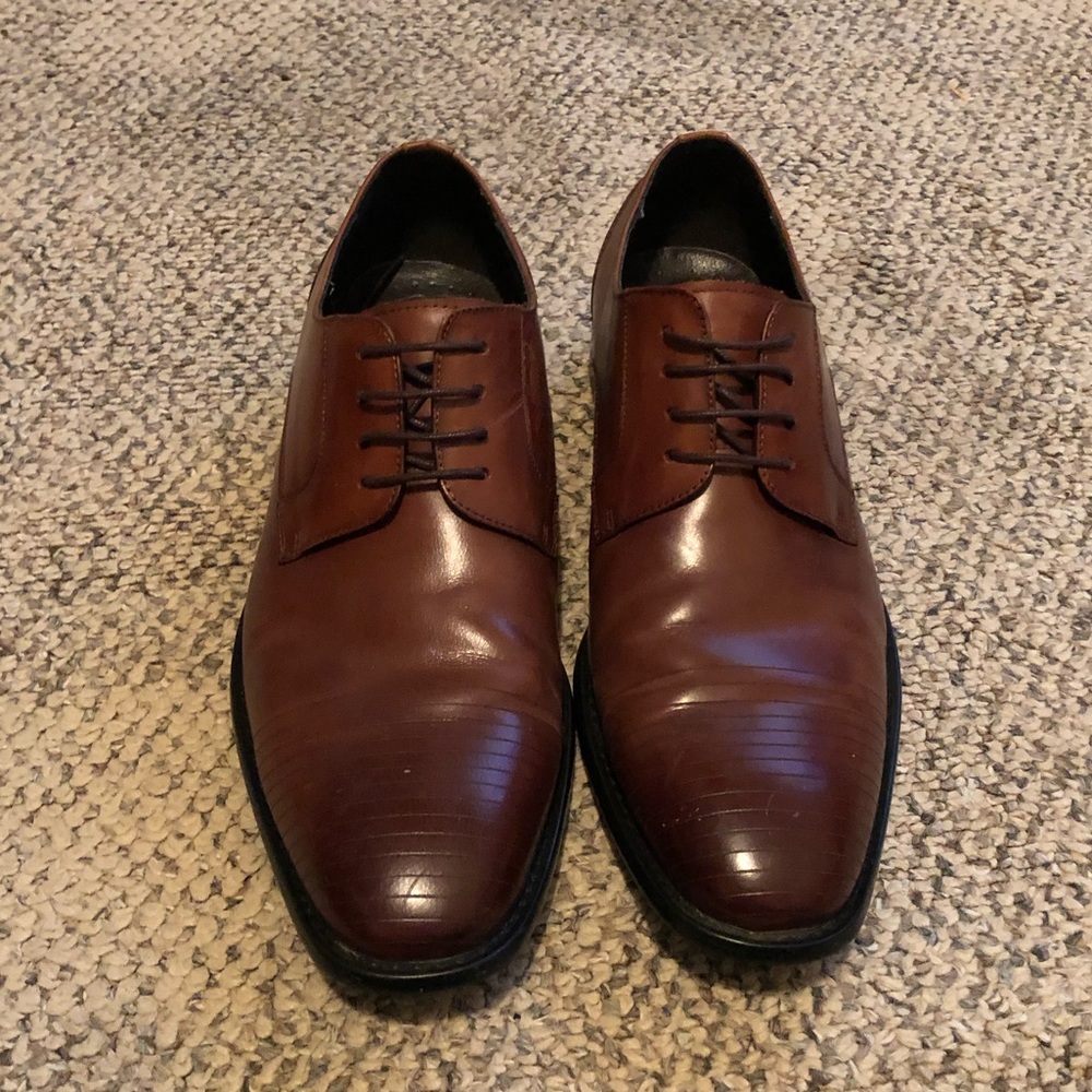 Brown dress shoes